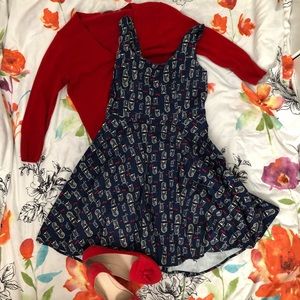 Quirky Adorable Owl & Heart Patterned Dress 🦉